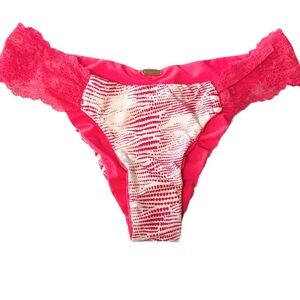 ✨NWOT Beach Bunny South Beach Sunset Reversible Bikini Bottom With Lace Size M